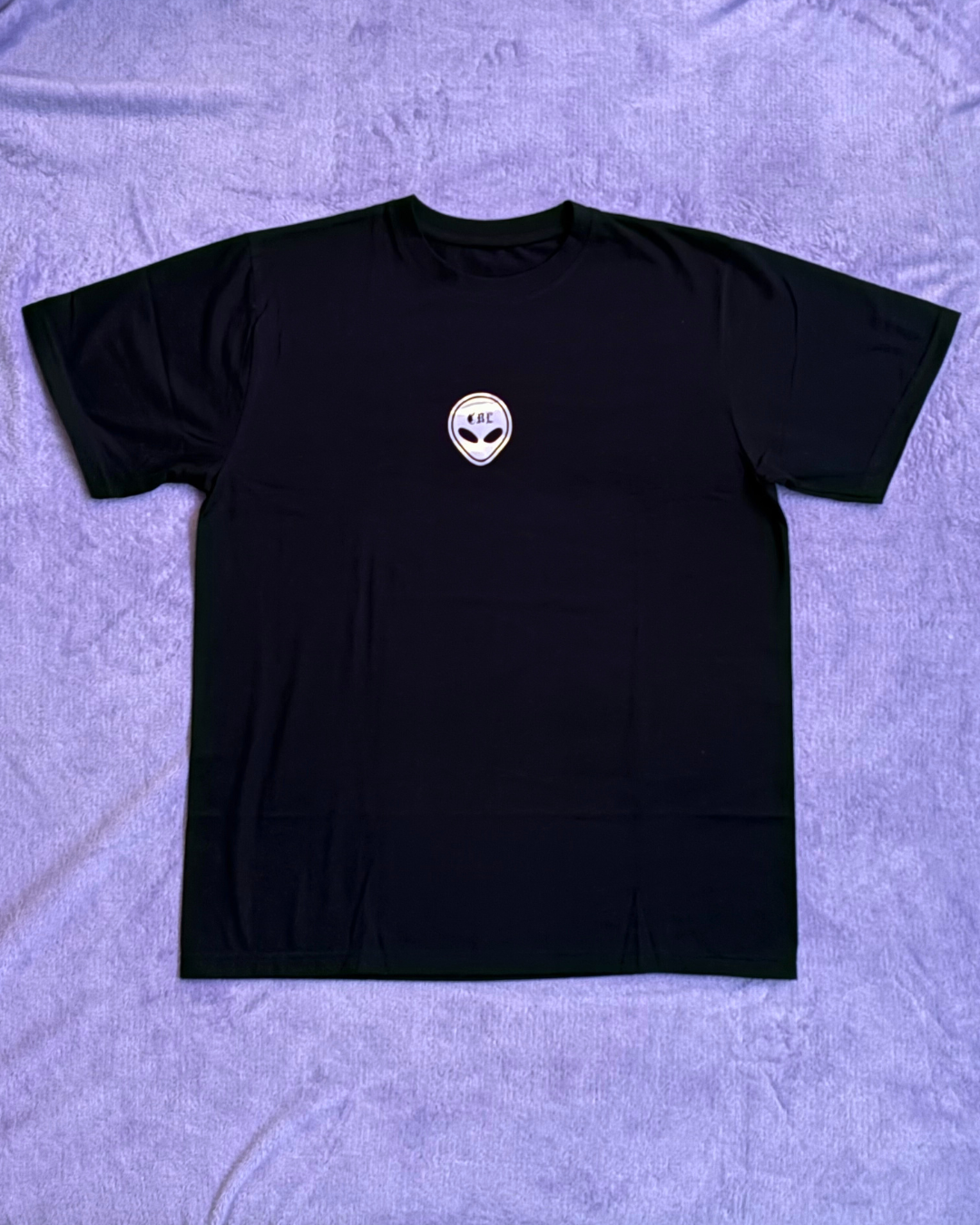 LLA x CBL Black Reflective Chrome Baggy Tee