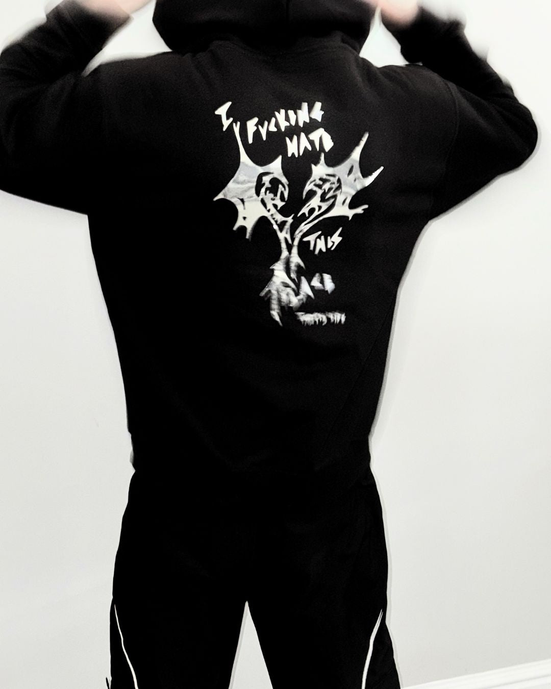IFHTP reflective black hoodie