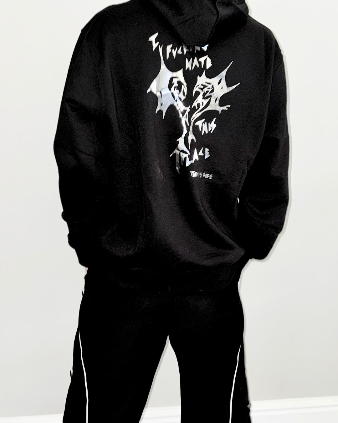 IFHTP reflective black hoodie