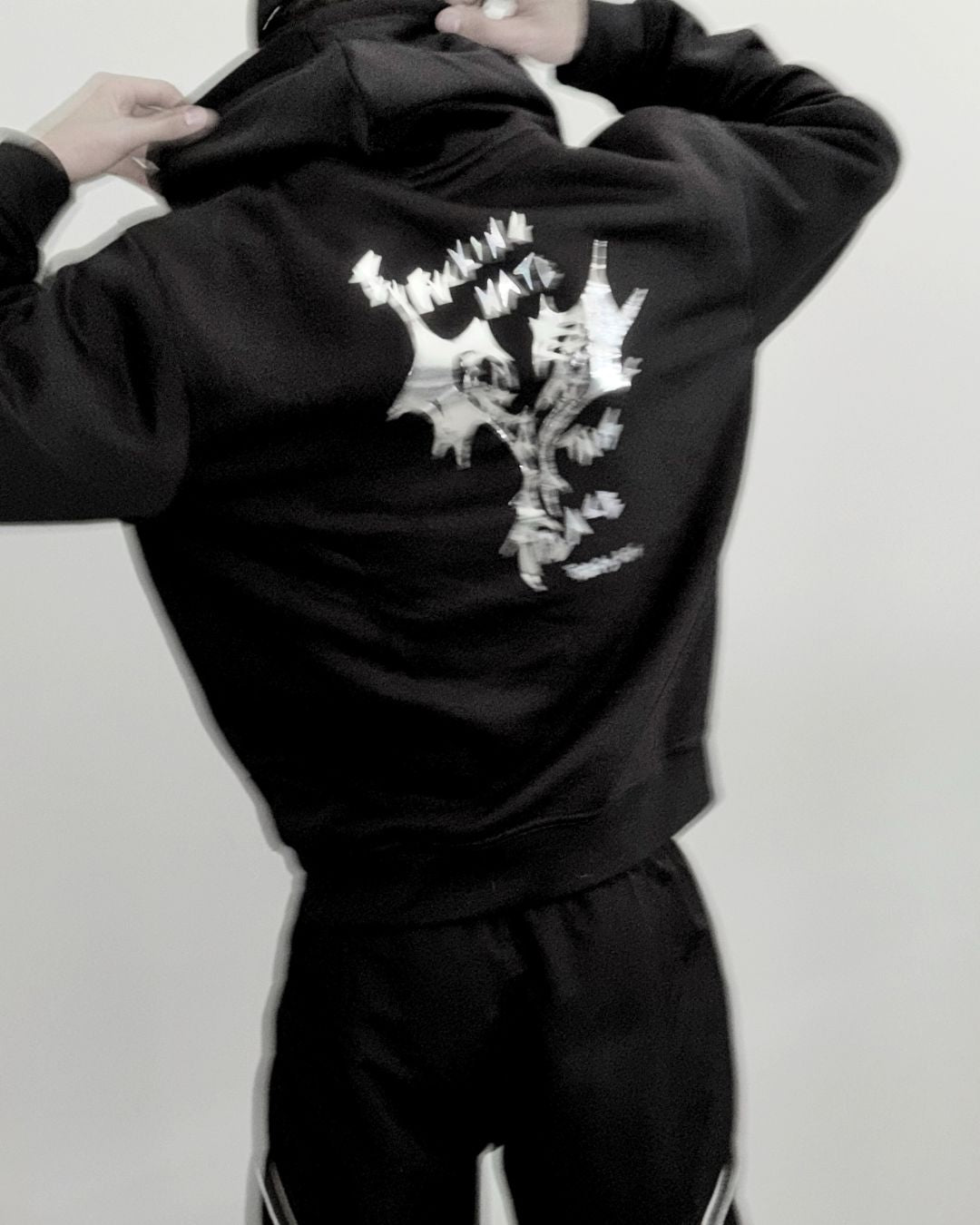 IFHTP reflective black hoodie