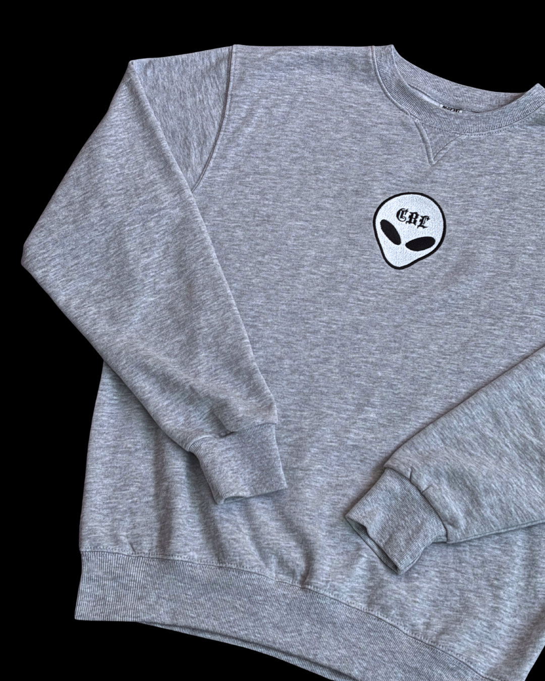 LLA Grey Embroidered Alien Sweatshirt CBL