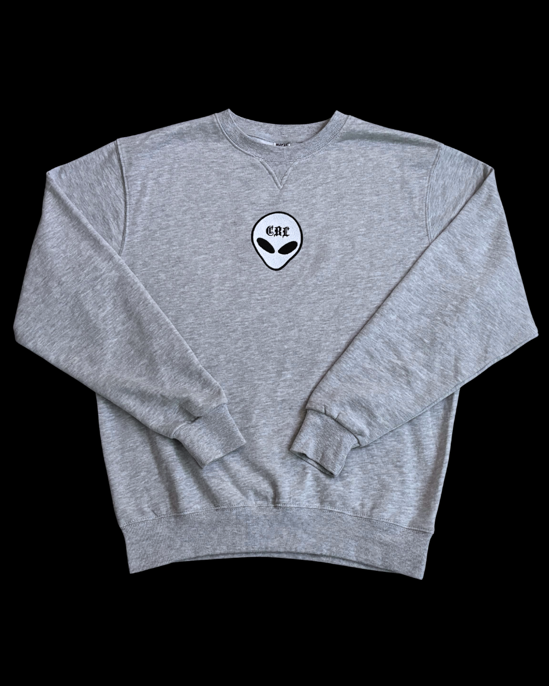 LLA Grey Embroidered Alien Sweatshirt CBL