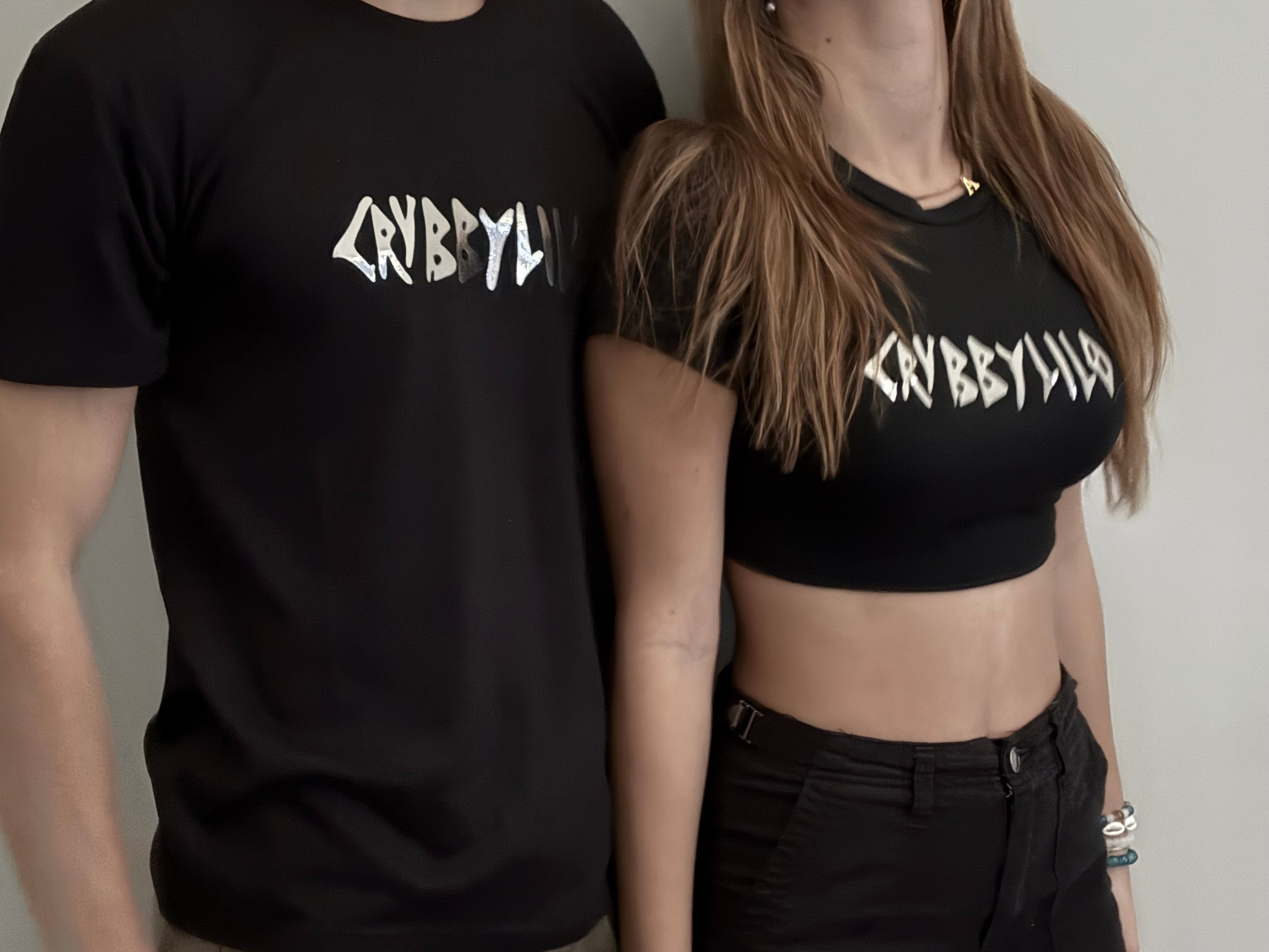 IFHTP reflective black bigtee/crop