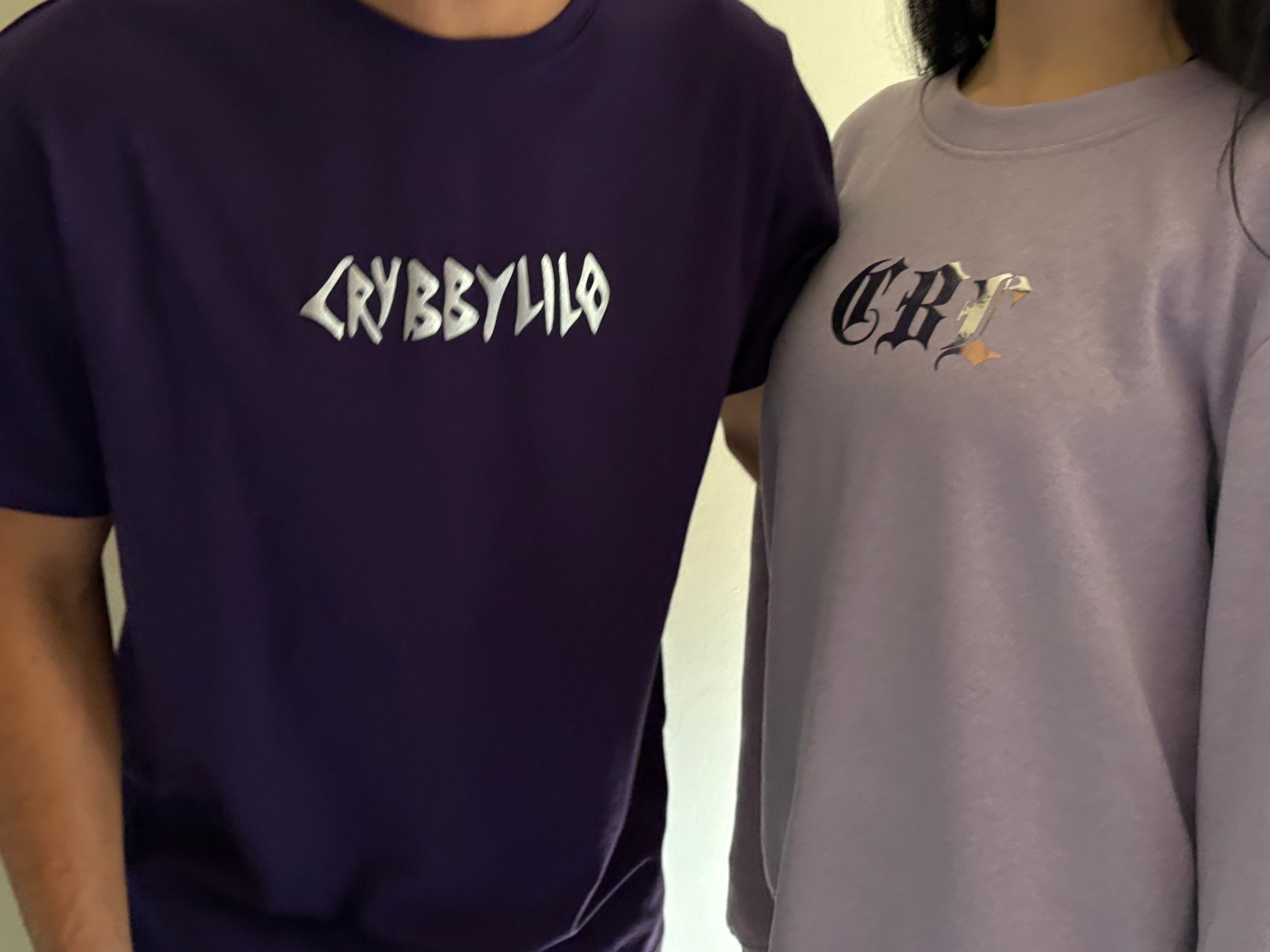 20AW Big Shirt パープルブラック 未使用 IFHTP Dark Purple Big Tee (Silver/Chrome) – crybbylilo