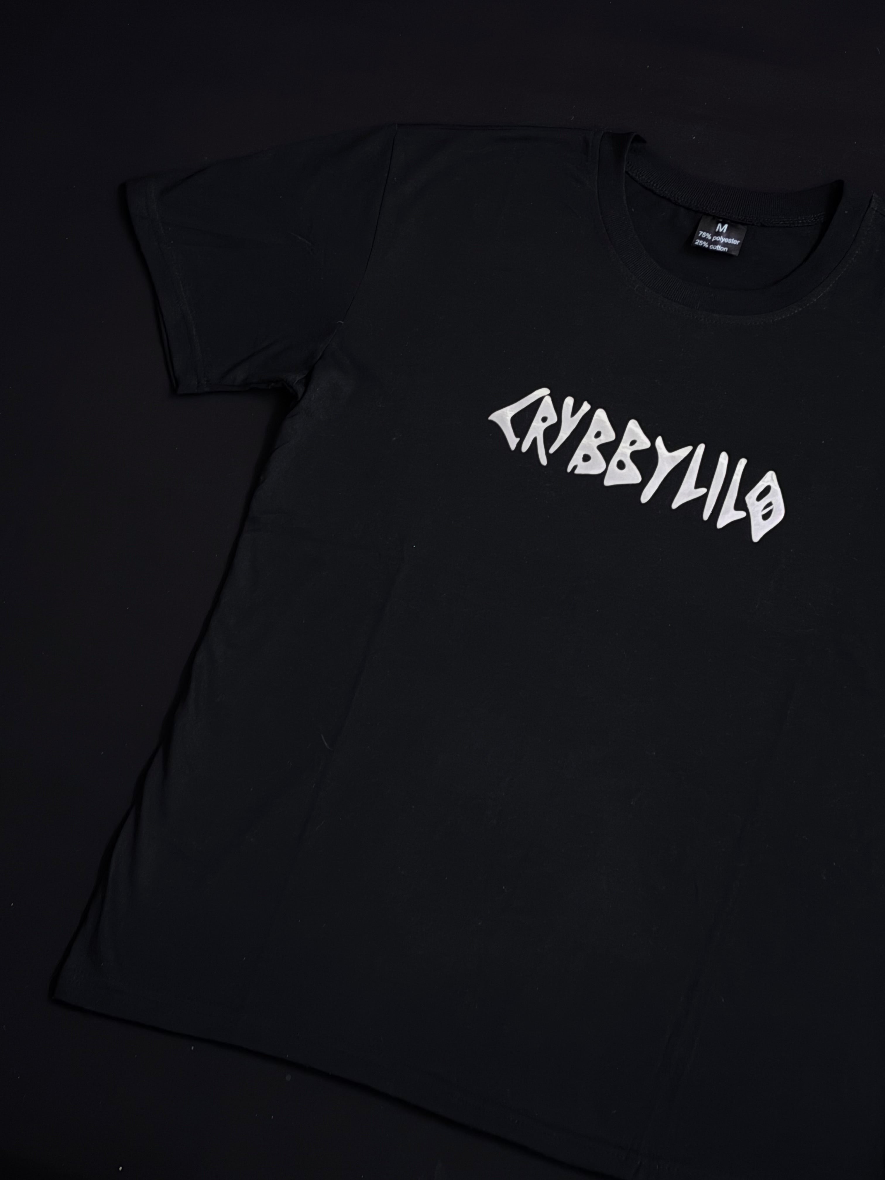 IFHTP reflective black bigtee/crop